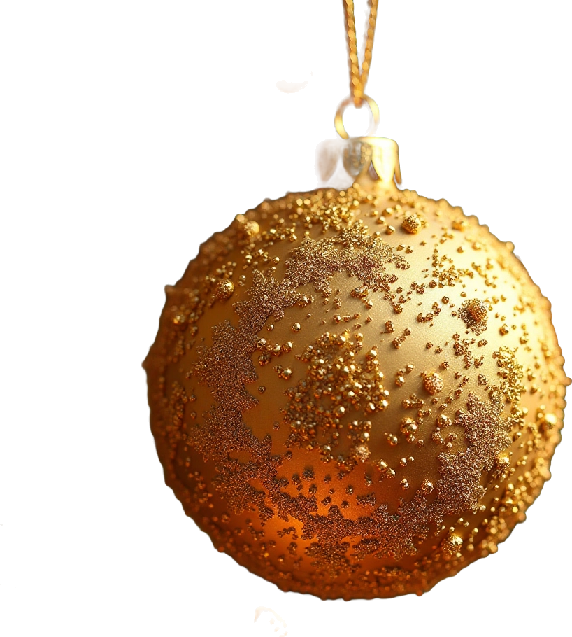 Golden Christmas Ornament